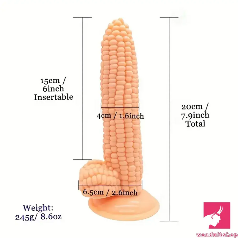 7.9in Real Vegetable Corn Dildo For Women Vaginal Sex Toy Pleasure