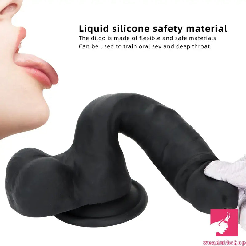 8.46in Premium Silicone Soft Mixed Color Dildo For Anal Sex Love Toy