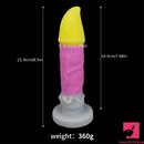 8.5in Brush Silicone Big Soft Dildo For Women Men Couple Female Sex