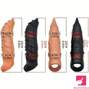 8.66in Wolf Head Silicone Cock Sleeve Big Dildo BDSM Sex Toy For Anus