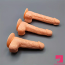 5.31in 6.29in 7.48 Realistic Female Male Flesh Like Dildo Sex Toy