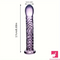 6.69in Realistic Pink Threaded Glass Dildo For Female Sex Toy