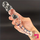 7.48in Clear Real Glass Crystal Dildo For G-Spot Vaginal Sex Toy