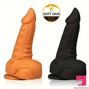 7.67in Sharp Head Spiked Silicone Soft Dildo For G-Spot Orgasm