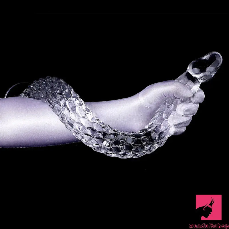 15.75in 19.69in 23.62in Huge Long Snake Scaly Clear Dildo Sex Toy