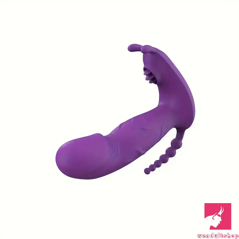 4.8in Small App Controlled Wearable Vibrating Tapping Vibrator Dildo