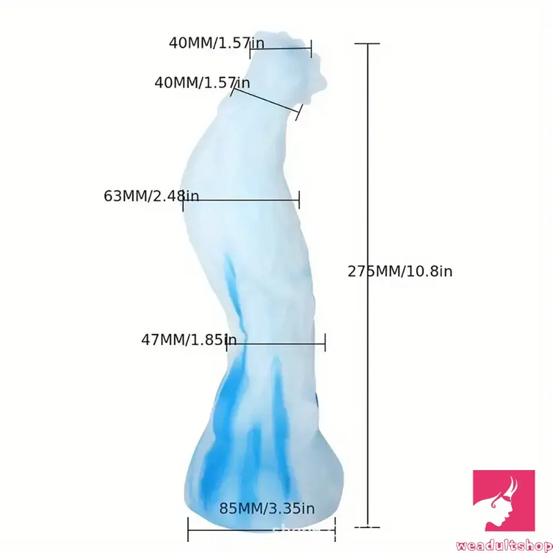 10.8in Rooster Shape Fantasy Large Silicone Soft Dildo For Anus Vagina