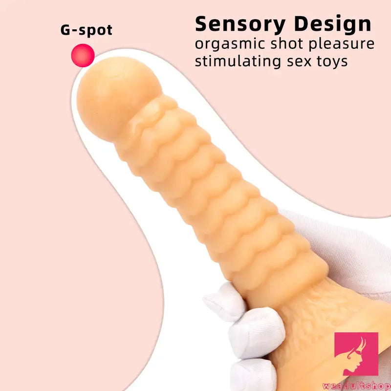 7.08in Fantasy Women Men Dildo Adult Sex Toy For Anal Vaginal Sex