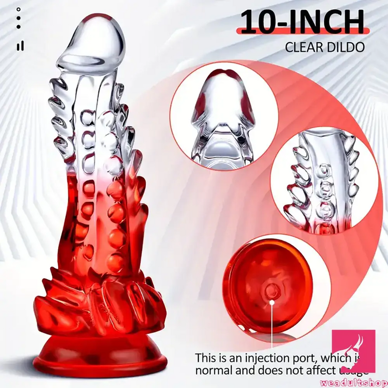 8.6in Spiked Soft Dildo Women Masturbator For Anus Vaginal Sex Toy