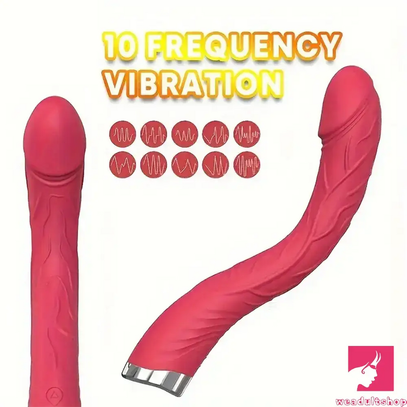 8.86in Big Curved Vibrating Automatic Dildo External Clit Opener