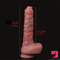 8.56in Real Uncut Soft Silicone Women Dildo For Hands-Free Sex Play