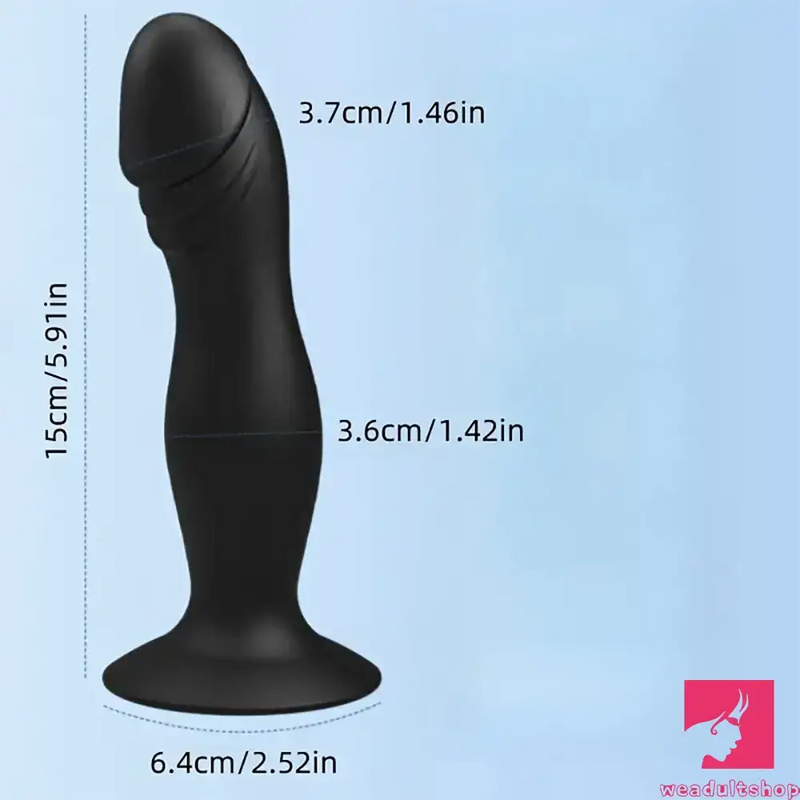 5.9in Unisex Soft Silicone Dildo For Anal Vaginal Simulation Love Toy