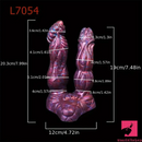 7.64in 7.99in 8.07in Fantasy Silicone Double Heads Dildo For Gay Lesbian