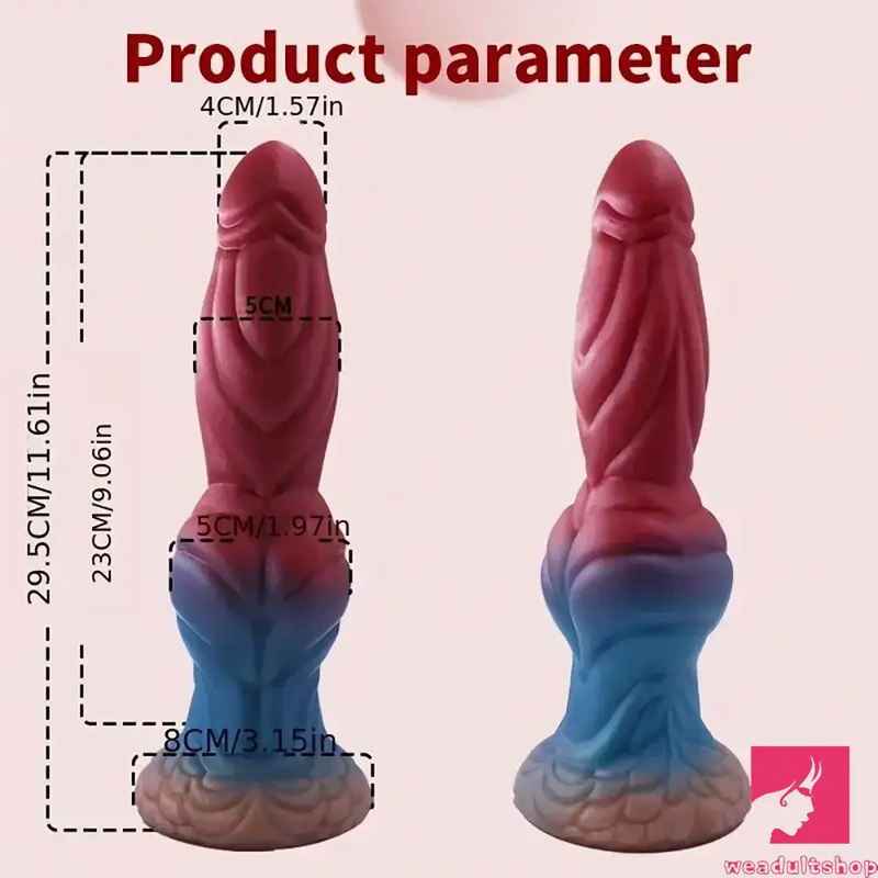 11.61in Fantasy Monster Cock Silicone Soft Dildo For Women G Spot Sex