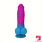 8.07in Colorful Silicone Soft Big Dildo For Women Men Sex Toy