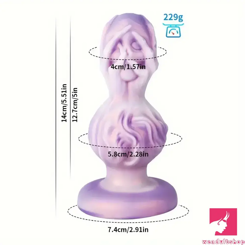 5.51in 6.41in 7.28in Fantasy Monster Cock Dildo Butt Plug For Women