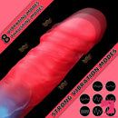 9.05in Big Smart Heating Thrusting Vibrating Remote Auto Dildo