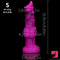 6.65in 7.63in 8.3in 9.25in 10.03in Fantasy Dog Knot Silicone Real Dildo