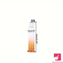 6.29in 7in 7.67in 8.46in Clear Crystal Real Cock Dildo For G-Spot Clit