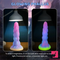 8.14in Flexible Silicone Soft Big Dildo Luminous Monster Adult Toy