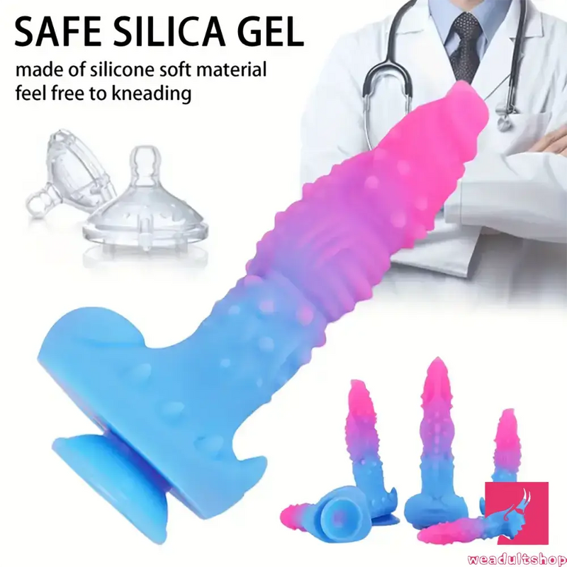 6.3in 7.08in 7.87in 9.05in 10.23in Silicone Fantasy Soft Dildo Love Toy