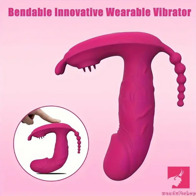 4.8in Small App Controlled Wearable Vibrating Tapping Vibrator Dildo