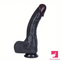 8.26in 9.45in 11.02in Big Ebony Realistic Silicone Soft Dildo Love Toy