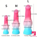 5.31in 7.09in 8.66in Odd Animal Dog Cock knot Silicone Thick Soft Dildo