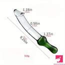 6.49in 8.26in Glass Dual Heads Dildo For Anal Vaginal Orgasm