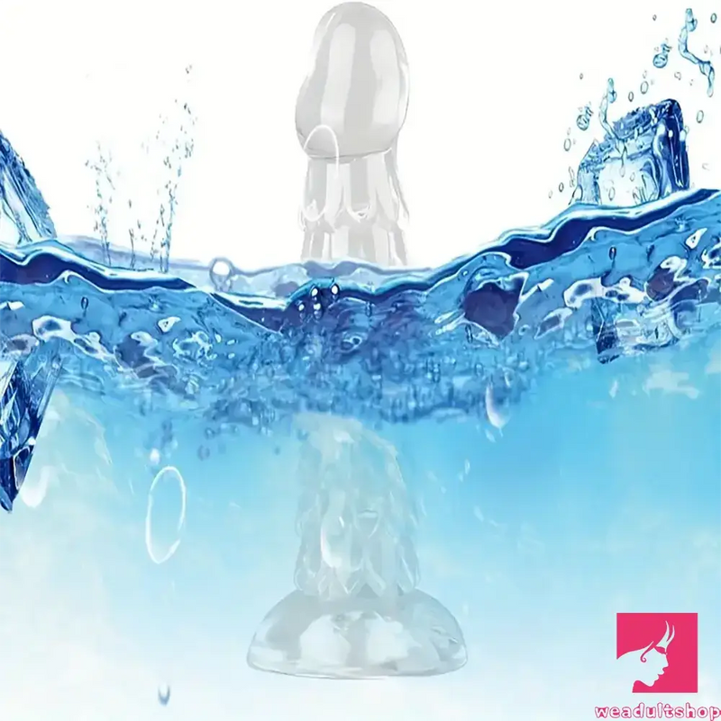 6.3in 7.48in 8.27in Real Lifelike Dragon Clear Silicone Soft Male Dildo