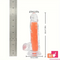 7.08in 8.07in TPE Double Layer Glow-in-the-dark Realistic Clear Dildo