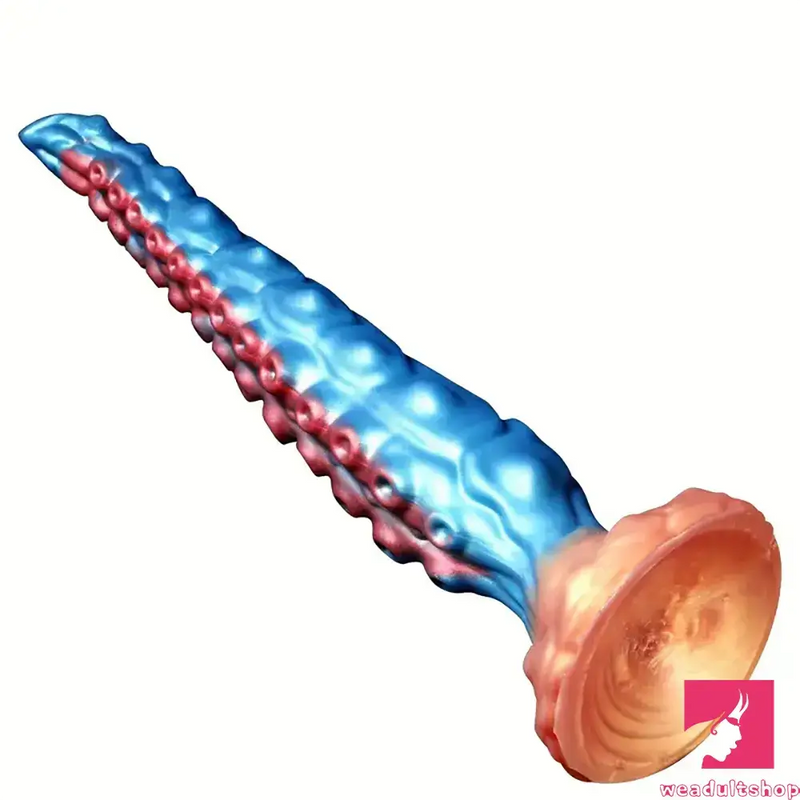 13.7in Big Long Real Tentacle Silicone Soft Dildo Penis Clit Expander