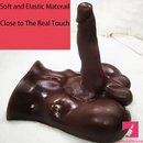 7.1in Silicone Flexible Dildo With TPE Sex Torso For Couples Gay