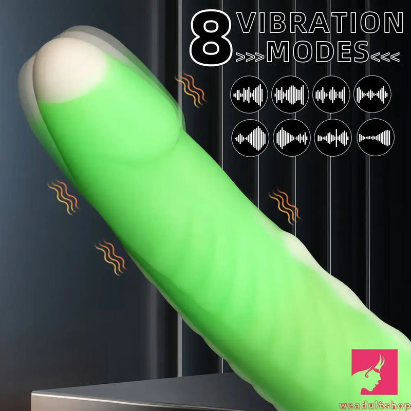 9.84in Big Smart Heating Thrusting Vibrating Remote Auto Electric Dildo