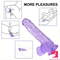 7.3in 7.9in Medical Silicone Confetti Clear Dildo For Beginner Sex Toy