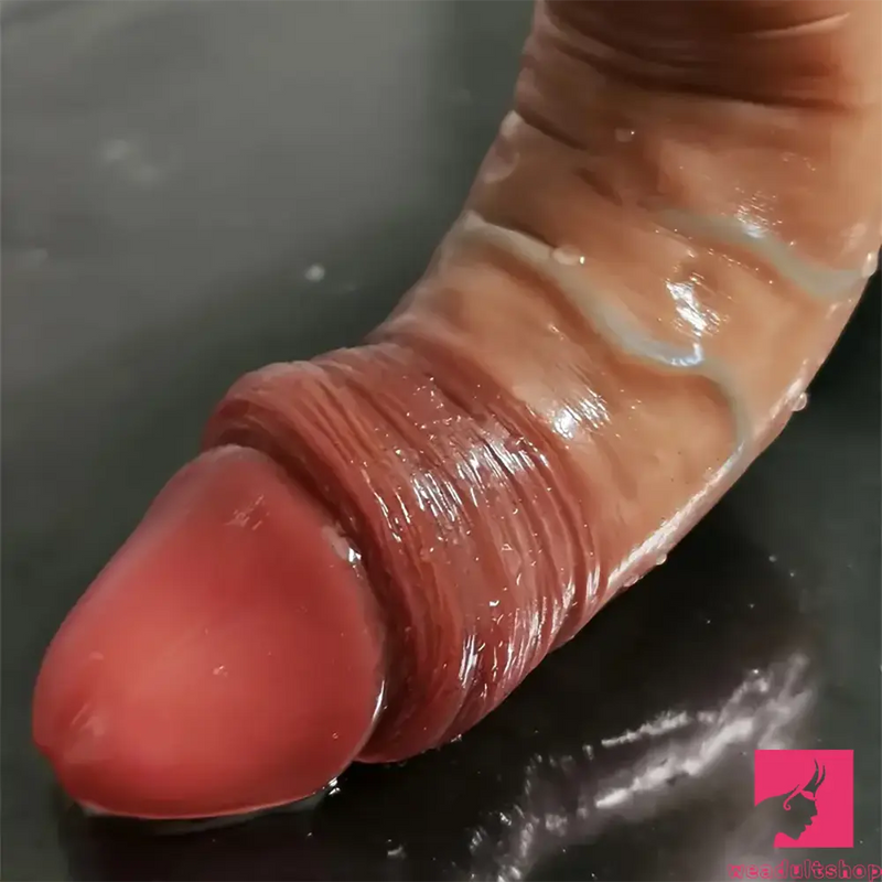 6.89in 7.87in 8.07in Realistic Soft Silicone Real Dildo With Suction Cup