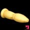 9.84in Gold Soft Liquid Big Silicone Butt Plug Dildo For Women Men