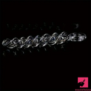 8.66in Spiral Texture Glass Dildo For Women Men Anal Vaginal Clit Toy