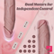 9.1in Silicone Thrusting Vibrating Dual Motors Remote Automatic Dildo