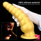 10.63in Soft Silicone Big Gold Butt Plug Dildo For Anal Expansion Orgasm