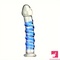 6.9in Clear Spiked Spiral Glass Dildo For Anal Vaginal Orgasm