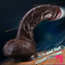 10in Realistic Skin Feel Like Soft Liquid Silicone Dildo For Anal Play