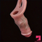 5.3in Lifelike Silicone Soft Dildo Sleeve With Big Knot Cock Extender