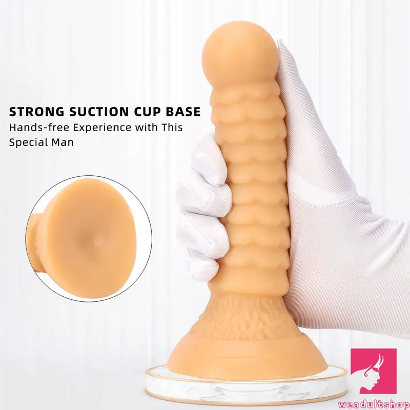 7.08in Fantasy Women Men Dildo Adult Sex Toy For Anal Vaginal Sex