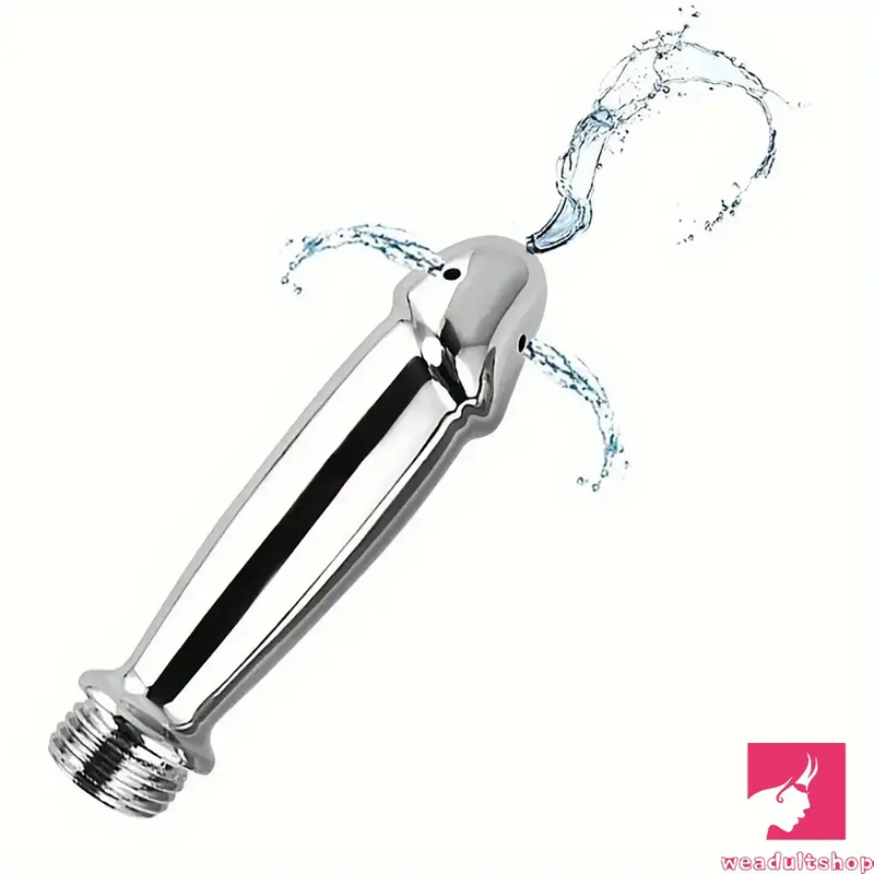 4.05in 4.92in Metal Enema Shower Dildo For Anal Vaginal Cleaner Sex Toy