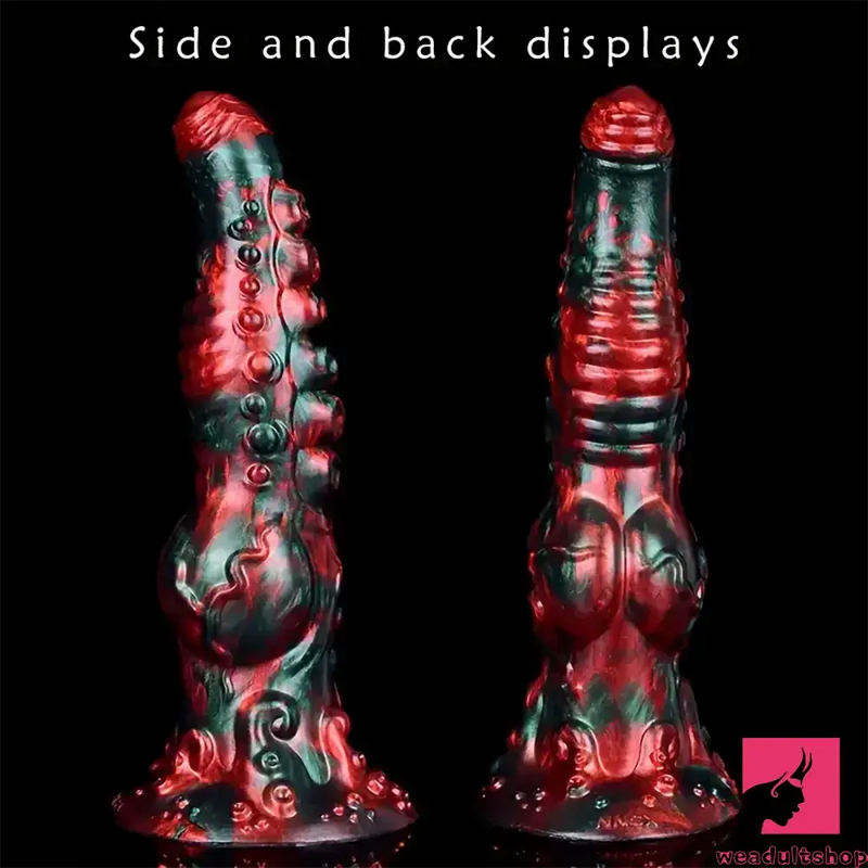 9.65in Silicone Big Soft Thick Tentacle Octopus Monster Sex Dildo