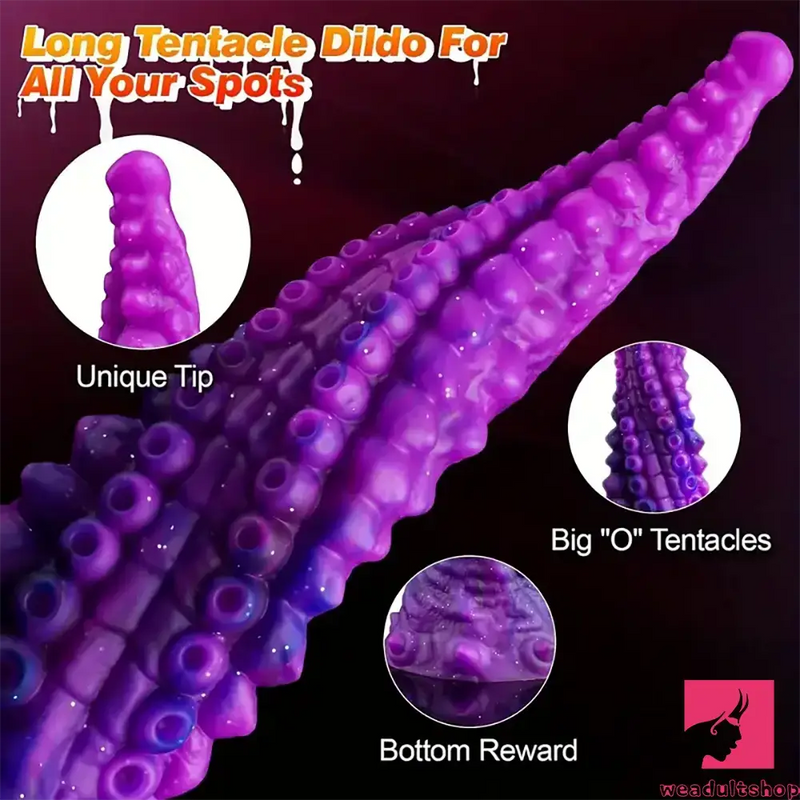 10in Big Octopus Tentacle Silicone Soft Dildo For Anus Vagina