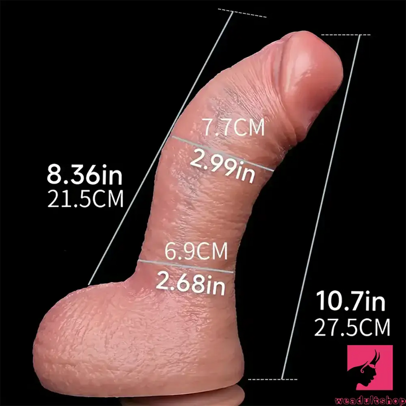 10.7in Soft Silicone Big Dildo For Female Pleasure Couple Sex Toy