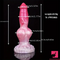 9.65in Female Big Dog Knot Silicone Soft Dildo For Prostate Vaginal Massage