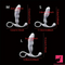 4.64in 5.27in 5.7in Unisex Soft Dildo For Anal Vaginal Simulation Love